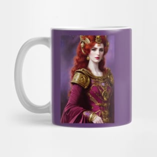 Futuristic Empress In Magenta Mug